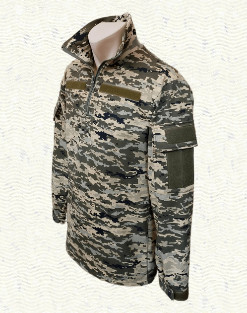 Тактическая сорочка утепленнаая Убакс 100% Хлопок - Пиксель р.46 - изображение 2