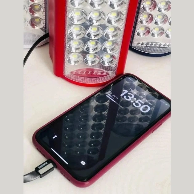 Фонарь переносной светодиодный аккумуляторный до 80 часов 24 LED лампа Power bank USB зарядка для телефона светильник 220в Almina Dl-2424 - Фото 3 Фонарь переносной светодиодный аккумуляторный до 80 часов 24 LED лампа Power bank USB зарядка для телефона светильник 220в Almina Dl-2424 - изображение 3