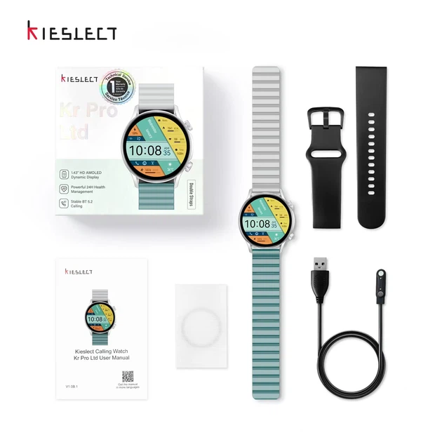 Смарт-часы Kieslect Smart Calling Watch Kr Pro Ltd Silver - изображение 6