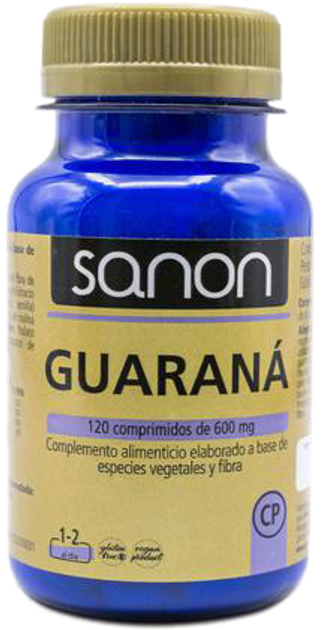 Дієтична добавка Sanon Guaraná 120 капсул по 600 мг (8431081505047) - зображення 1