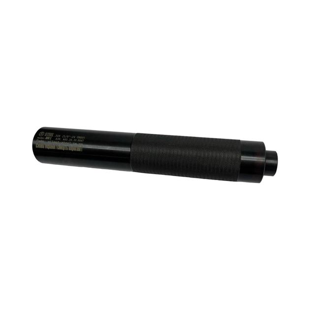 Глушник Steel Gen 2 .308 різьблення 5/8х24 UNEF - 215 мм. Колір: Чорний, Gen2.308.5/8-24 - зображення 2