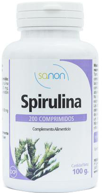 Suplement diety Sanon Spirulina 200 kapsułek 500 mg (8437013869195) - obraz 1