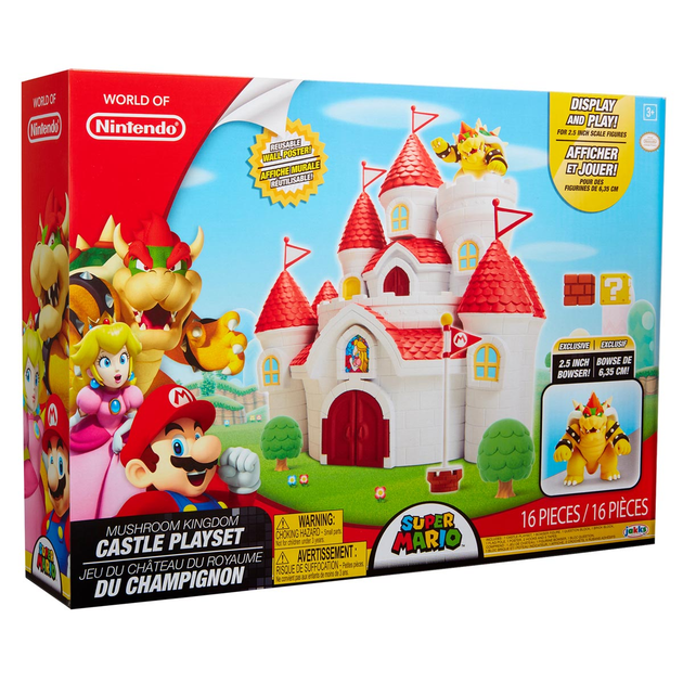 Figurka Jakks Pacific Super Mario Mushroom Kingdom + Zamek (58541-4l) (39897585413) - obraz 2