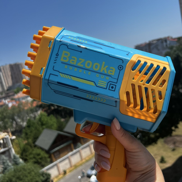 Пистолет генератор мыльных пузырей Bazooka Bubble Gun 69 отверстий ...