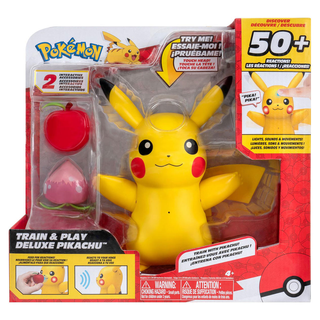 Фігурка Jazwares Pokemon Train And Play Delux Pikachu (PKW3330) (191726491637) - зображення 1