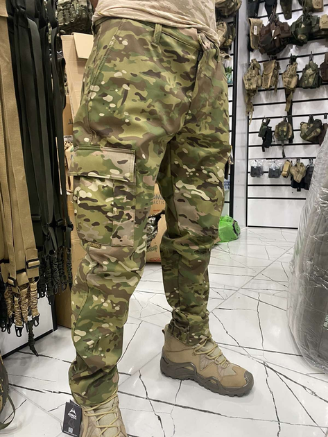 Тактичні зимові військові штани мультикам M - зображення 1
