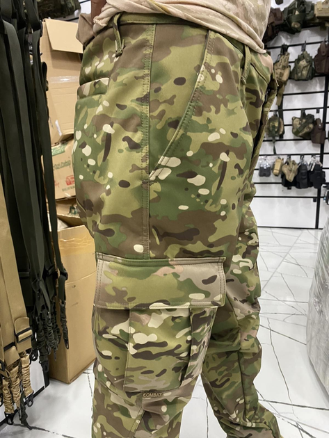 Тактичні зимові військові штани мультикам M - изображение 2