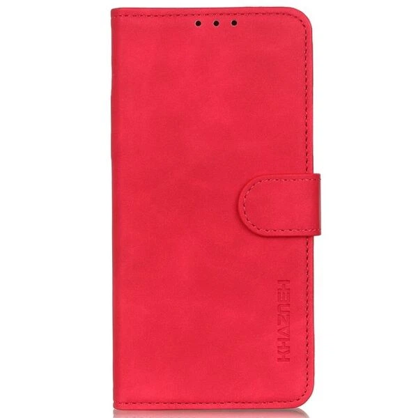 Чехол-книжка с застежкой KHAZNEH Retro Wallet для Honor 90 - Red - изображение 5