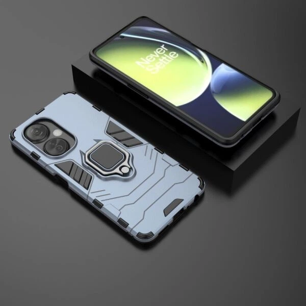 Чехол с подставкой Deexe Hybrid Case для OnePlus Nord CE 3 - Blue - изображение 4