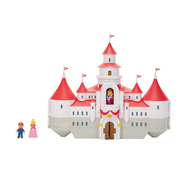 Zestaw Jakks Pacific Super Mario Movie Mashroom Kindom Zamek Peach (192995417151) - obraz 5