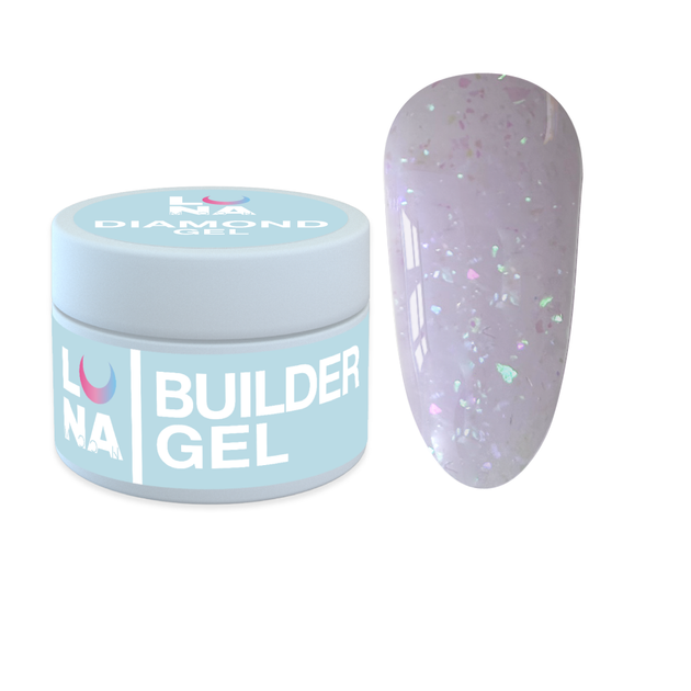 Моделюючий гель LUNA moon Builder Gel Diamond 9, 15 мл - Фото 1 Моделюючий гель LUNA moon Builder Gel Diamond 9, 15 мл - зображення 1