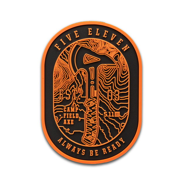 Нашивка 5.11 Tactical Camp Field Axe Patch Orange (92300-461) - зображення 1