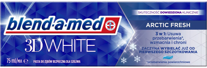 Pasta do zębów Blend-a-med 3D White Arctic Fresh 75 ml (8006540793039) - obraz 1