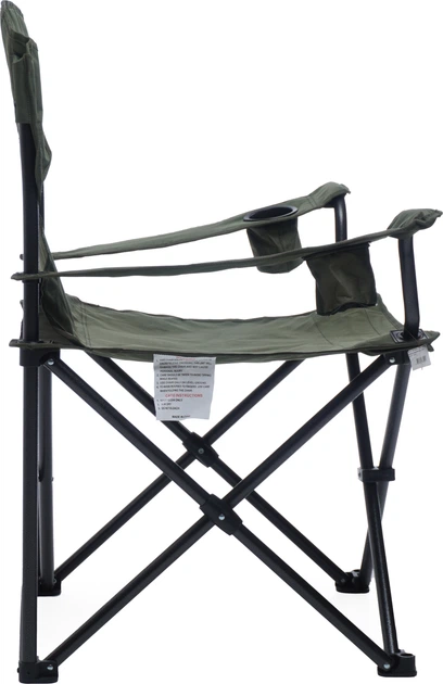 Кемпінгове розкладне крісло BaseCamp Big Boy Оливково-зелене (BCP 10401) - зображення 4