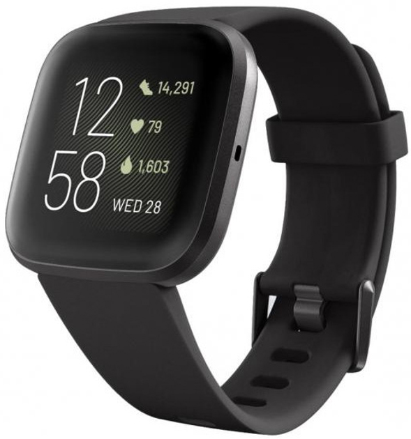 Смарт-годинник Fitbit Versa 2 Black (FB507BKBK) - зображення 1
