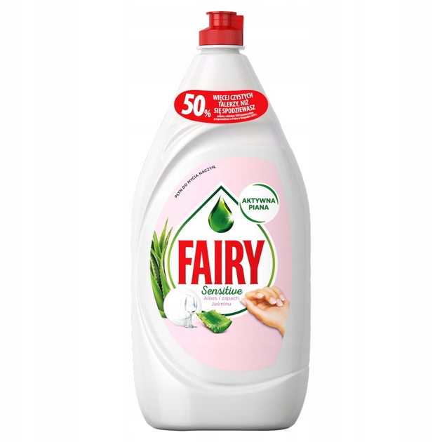 Płyn do mycia naczyń Fairy Aloe Vera & Pink Jasmine 1350 ml (8001841009476) - obraz 1