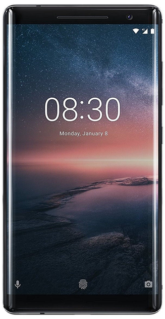 Smartfon Nokia 8 Sirocco TA-1005 6/128GB Black (11A1NB01A03) - obraz 1