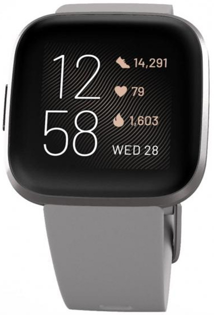 Smartwatch Fitbit Versa 2 Stone/Mist Grey (FB507GYSR) - obraz 2