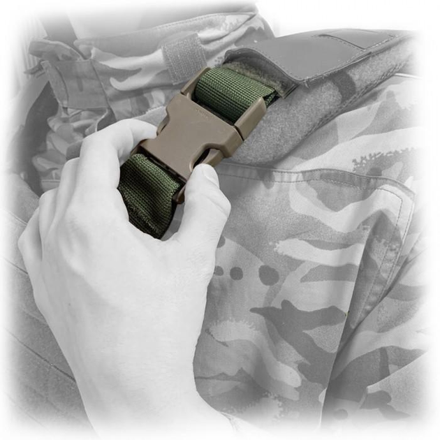 Плечовий фастекс для плитоносок серії M3 Pro/Lite (Койот) - зображення 2