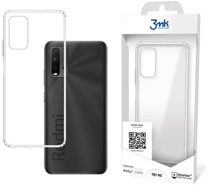 Etui plecki 3MK Armor Case do Xiaomi Redmi 9T Clear (5903108369695) - obraz 1