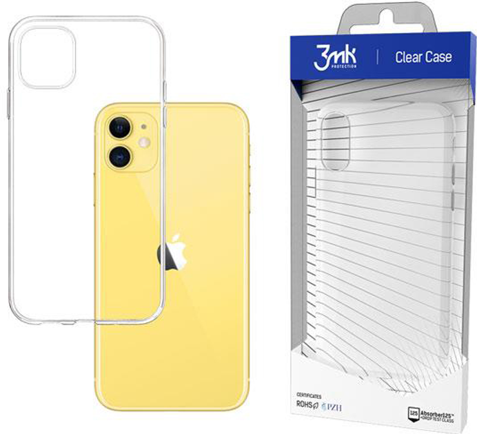 Панель 3MK Clear Case для Apple iPhone 11 Transparent (5903108142571) - зображення 1