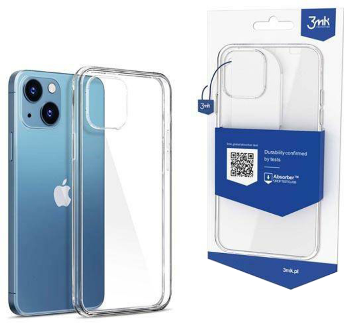 Etui plecki 3MK Clear Case do Apple iPhone 13 Transparent (5903108422277) - obraz 1