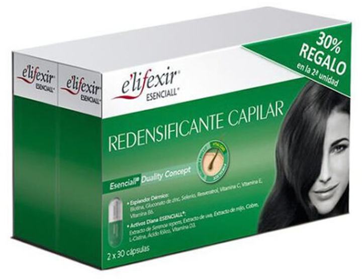Дієтична добавка Phergal E'lifexir Hair Redensifier 2 x 30 капсул (8429449081883) - зображення 1