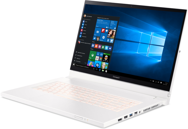 Laptop Acer ConceptD 7 Ezel Pro CC715-91P (ACNX.C5FEP.001) White - obraz 3