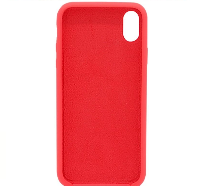 Чехол Fiji Silicone Case для Apple iPhone XR бампер накладка Full Soft Rose Red (без лого) - изображение 2