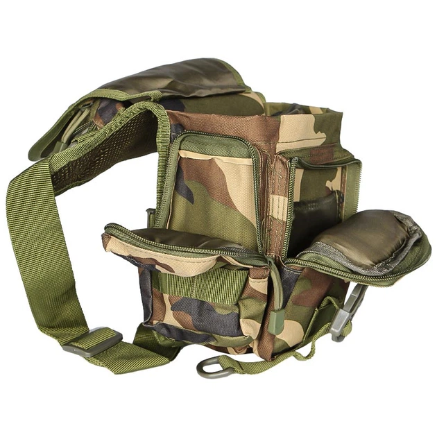 Сумка тактическая на бедро полевая для силовых структур AOKALI Outdoor A90 Camouflage Green (SK-N5358-63077S) - Фото 6 Сумка тактическая на бедро полевая для силовых структур AOKALI Outdoor A90 Camouflage Green (SK-N5358-63077S) - изображение 6