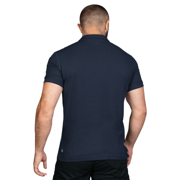 Поло футболка мужская тактическая полевая универсальная для силовых структур Camotec 7187(L) Синий TR_7187(L) - изображение 2