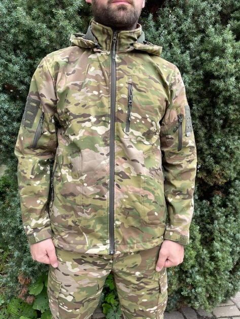 Куртка чоловіча тактична на флісі Мультикам Туреччина ЗСУ 8818 XXXL хакі - зображення 1