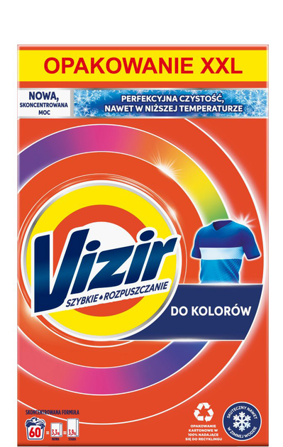 Proszek do prania Vizir Color 3.3 kg (8006540982020) - obraz 1