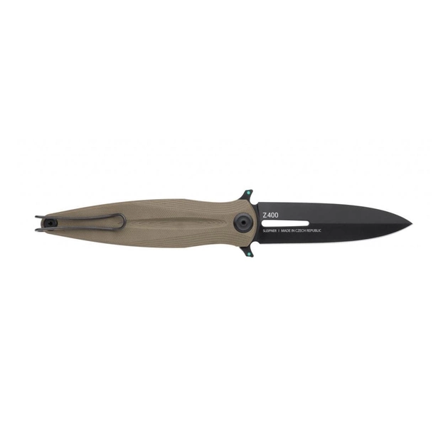 Ніж складний ANV Knives Z400 (DLC Liner lock G10 Plain edge) Olive (ANVZ400-008) - зображення 2