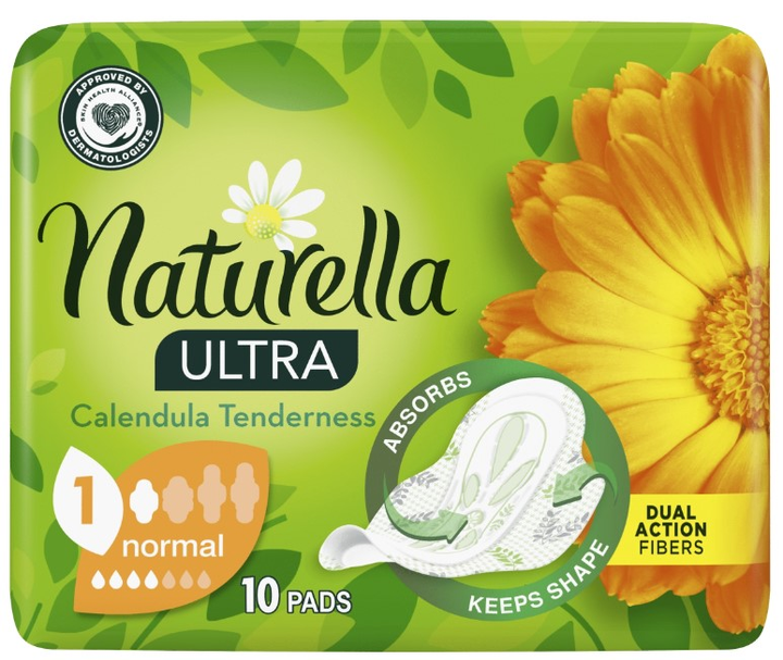 Podpaski higieniczne Naturella Ultra Calendula Tenderness Normal 10 szt (4015400581369) - obraz 2