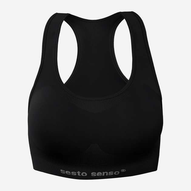 Спортивний топ Sesto Senso Seamless L/XL Чорний (5902385399081) - зображення 4