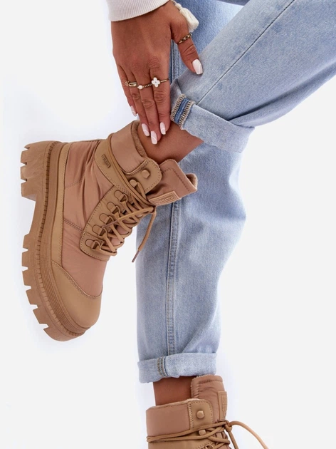 Śniegowce damskie wysokie Big Star MM274340 37 Beżowe (5900714685904) - obraz 5