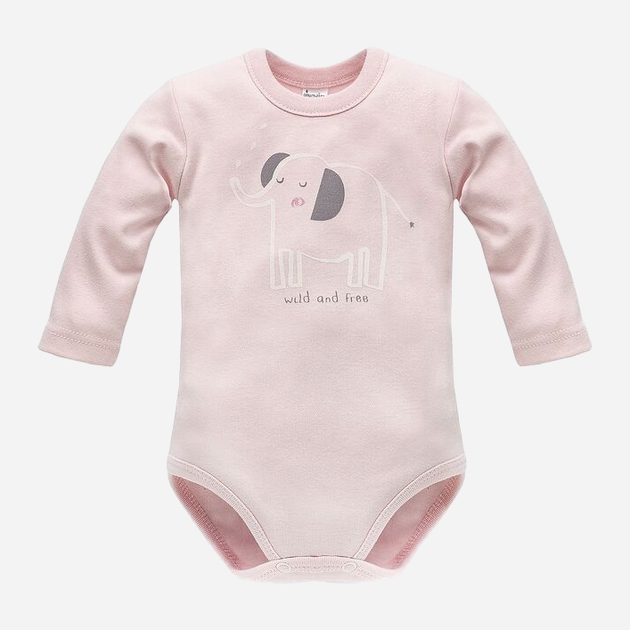 Дитячий боді-комбінезон Pinokio Wild Animals Longsleeve Bodysuit 62 см Рожевий (5901033250644) - зображення 1