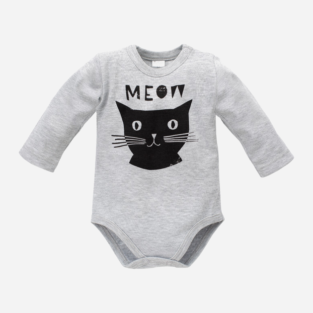 Дитячий боді-комбінезон Pinokio Happy Day Longsleeve Bodysuit 80 см Сірий (5901033218293) - зображення 2