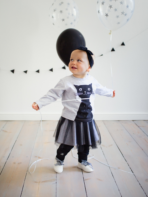 Дитяча спідниця Pinokio Happy Day Skirt 86 см Чорна (5901033219702) - зображення 1