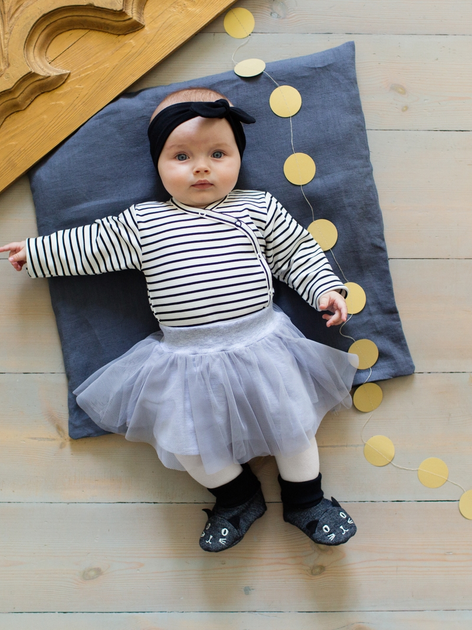 Spódniczka dziecięca dla dziewczynki tiulowa Pinokio Happy Day 86 cm Szara (5901033220180) - obraz 1