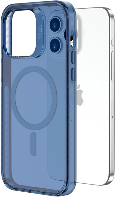 Акция на Панель Vokamo Smult MagSafe для Apple iPhone 15 Plus Blue от Rozetka