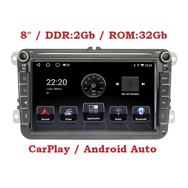 Штатная магнитола Volkswagen/Skoda Cyclone Android 8″ CPL 2/32Gb - изображение 2