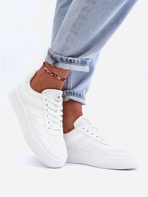 Жіночі снікери Pudina 37 Білі (5905677888034) - зображення 3