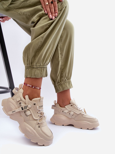 Sneakersy damskie GOE MM2N4015 37 Beżowe (5905677886528) - obraz 6