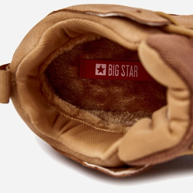 Zimowe buty sportowe męskie wysokie ocieplane Big Star KK174248 43 Brązowe (5900714569372) - obraz 5