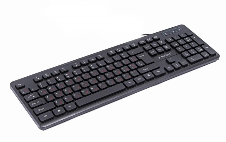 Клавиатура Gembird KB-MCH-04 тонкая, мультимедийная, USB, Black (KB-MCH-04) - изображение 3