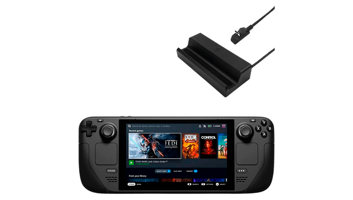 Набор Консоль Valve Steam Deck 512GB Black Б/У + Док-Станция Dock - изображение 2
