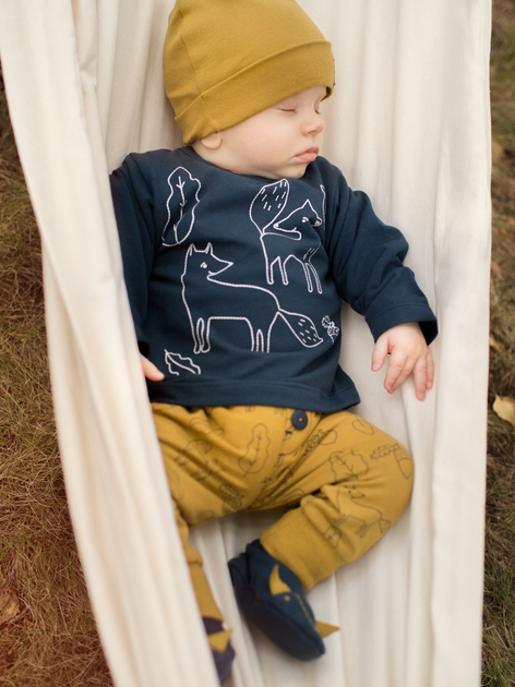 Дитяча футболка з довгими рукавами для хлопчика Pinokio Secret Forest 92 см Синя (5901033253454) - зображення 2