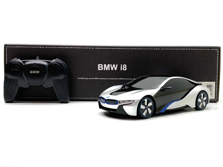 Машина Rastar на радіокеруванні BMW i8 масштаб 1:24 Сіра (48400) - зображення 9